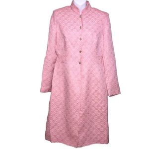 Vintage Pink Coat with gold details